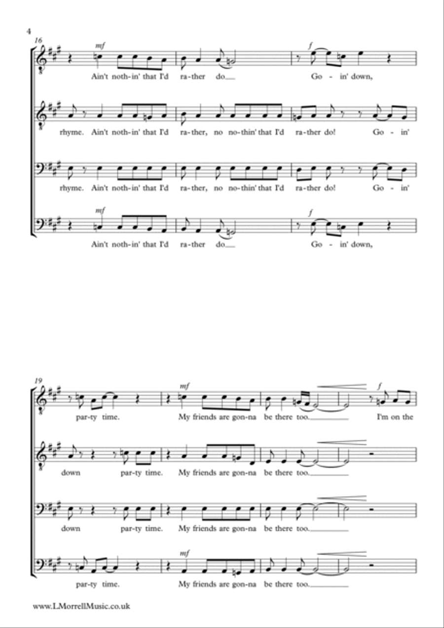 Highway To Hell TTBB scores gallery preview page 4