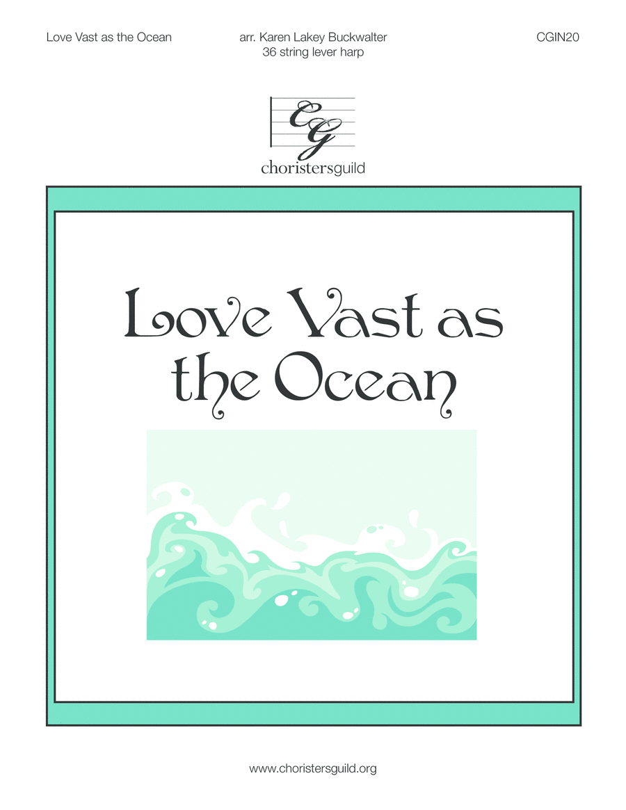 Love Vast as the Ocean (harp version) Harp scores gallery preview page 1