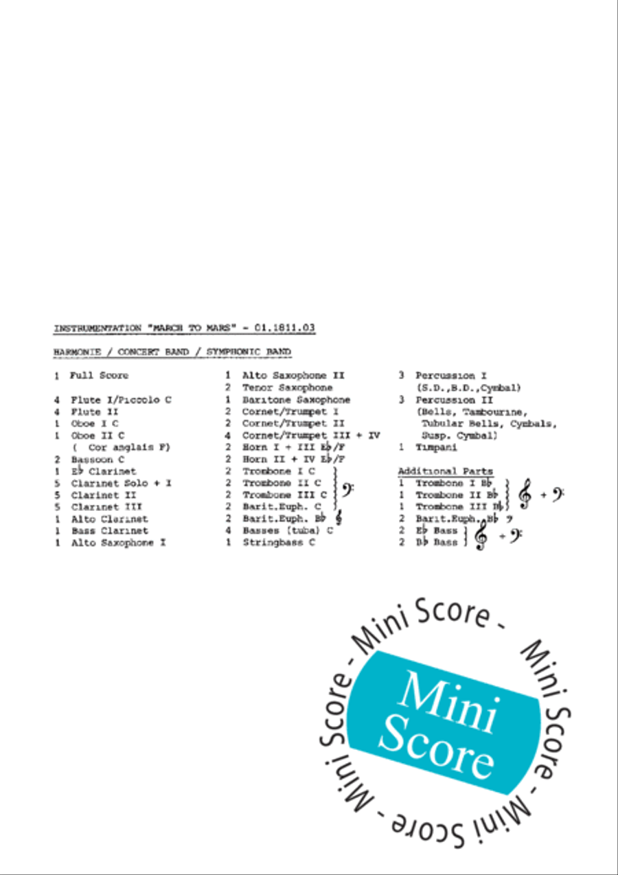 March to Mars March to Mars Concert Band scores gallery preview page 4