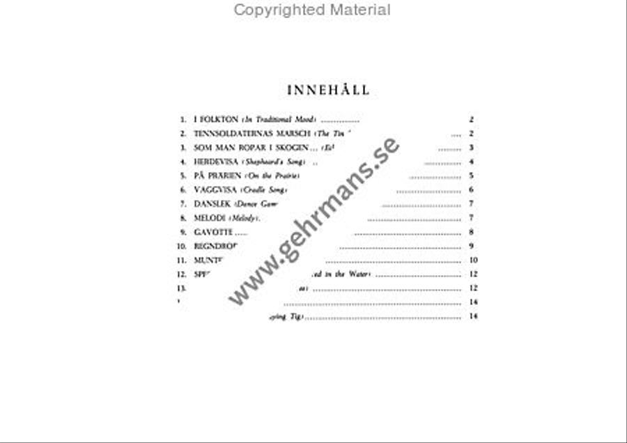 Femton latta pianostycken Easy Piano scores gallery preview page 7