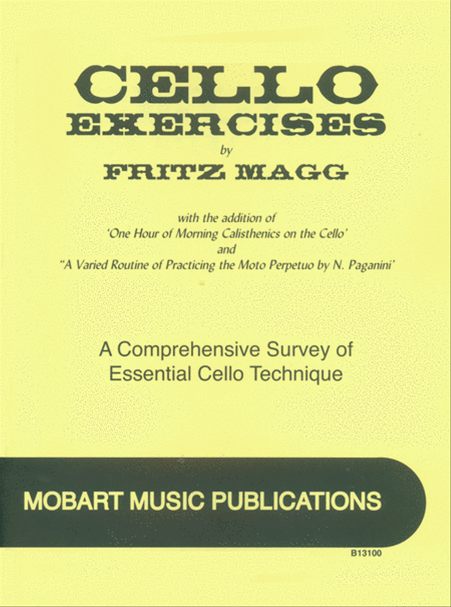 Cello Exercises: A Comprehensive Survery of Essential Cello Technique Cello scores gallery preview page 1