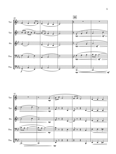 Minuet and Trio (arr. for Brass Quintet) image number null