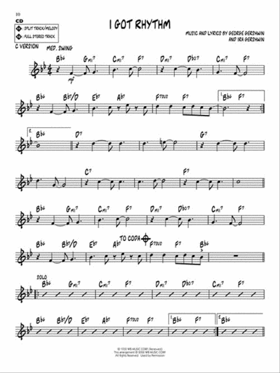 Rhythm Changes C Instrument scores gallery preview page 5