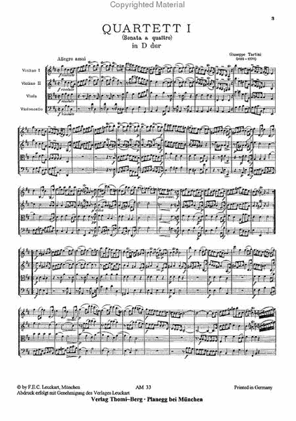 Quartett I (Sonata a quattro)