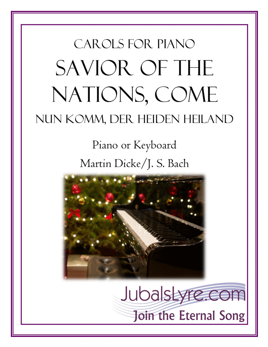 Savior of the Nations, Come (Carols for Piano) Piano Solo scores gallery preview page 1