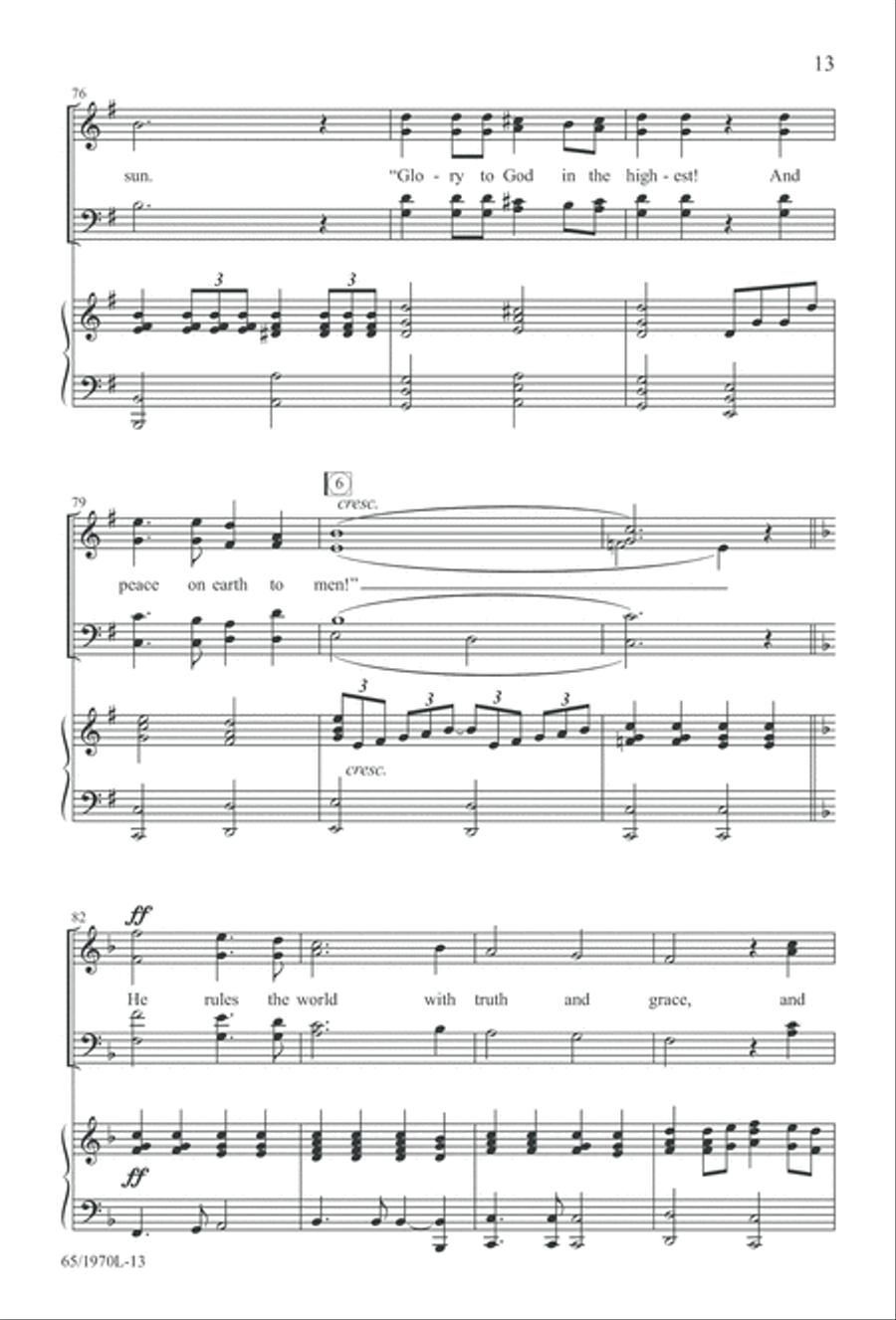 A Great and Mighty Wonder 4-Part scores gallery preview page 14