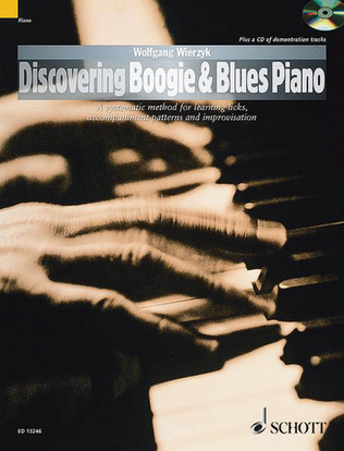 Book cover for Discovering Boogie & Blues Piano
