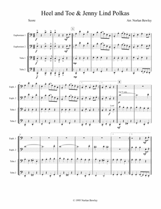 Heel and Toe/Jenny Lind Polkas - Tuba/Euphonium Quartet
