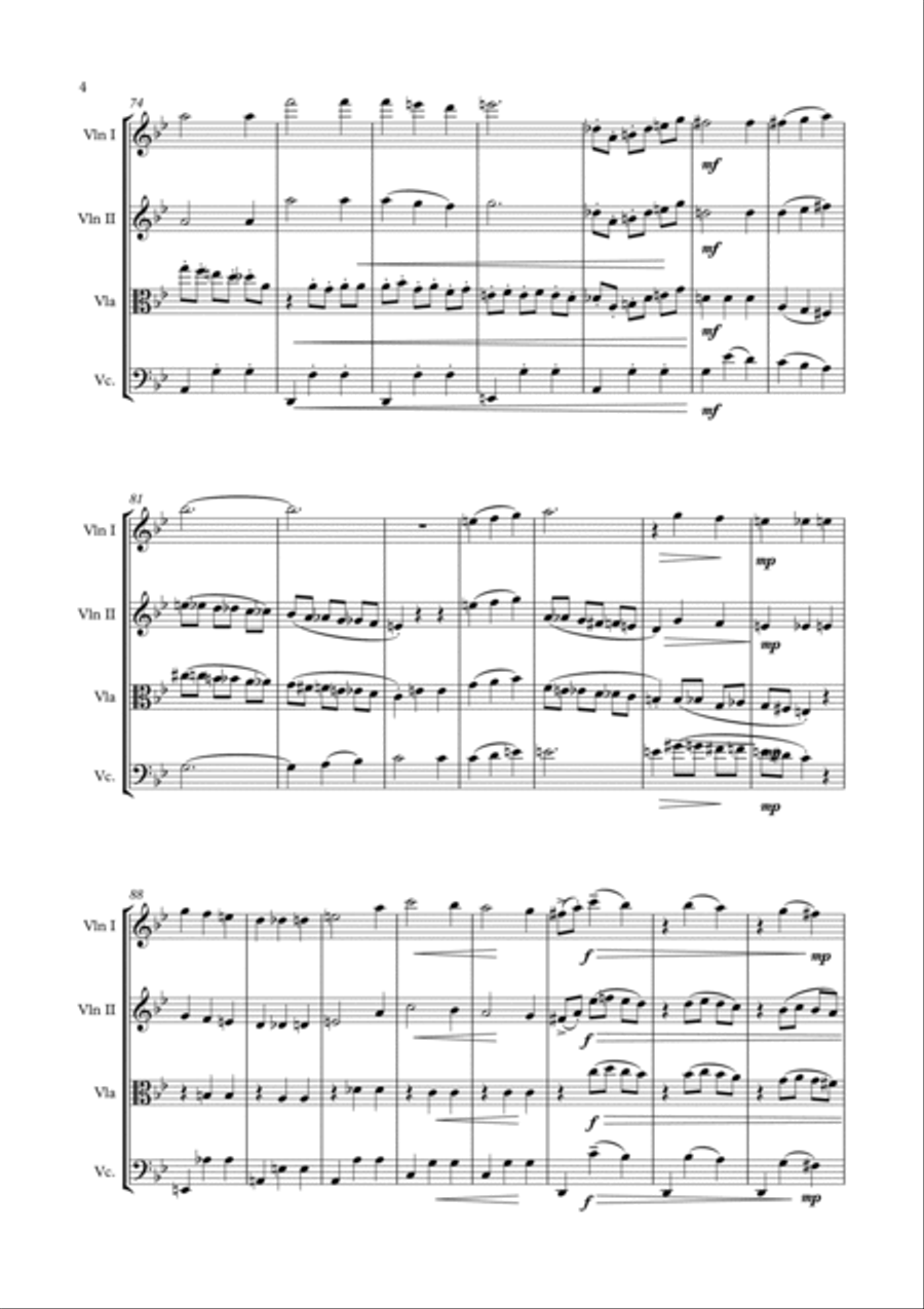 Howl s Moving Castle by Joe Hisaishi String Quartet Digital Sheet Music Sheet Music Plus