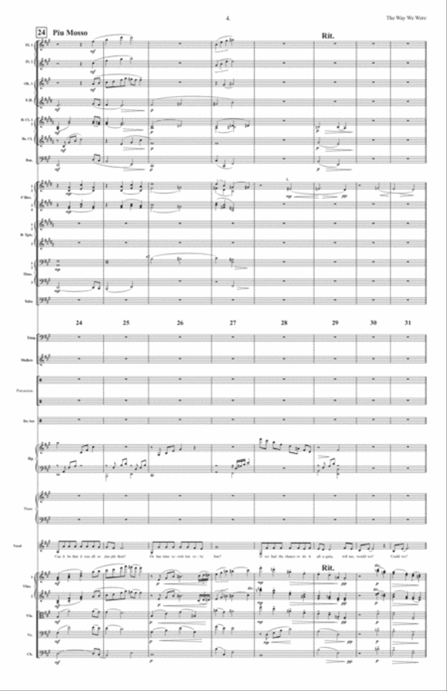 The Way We Were Full Orchestra scores gallery preview page 5