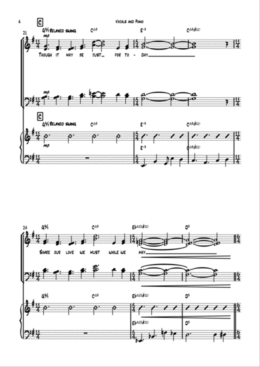 While We're Young While We're Young 4-Part scores gallery preview page 4