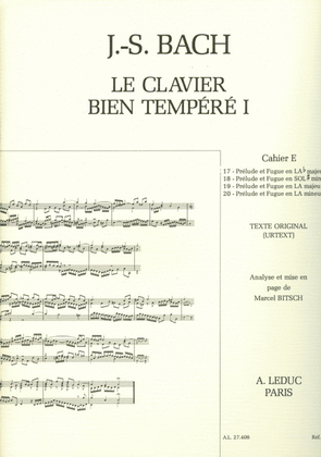 Le Clavier Bien Tempere Vol.1e (piano Solo)