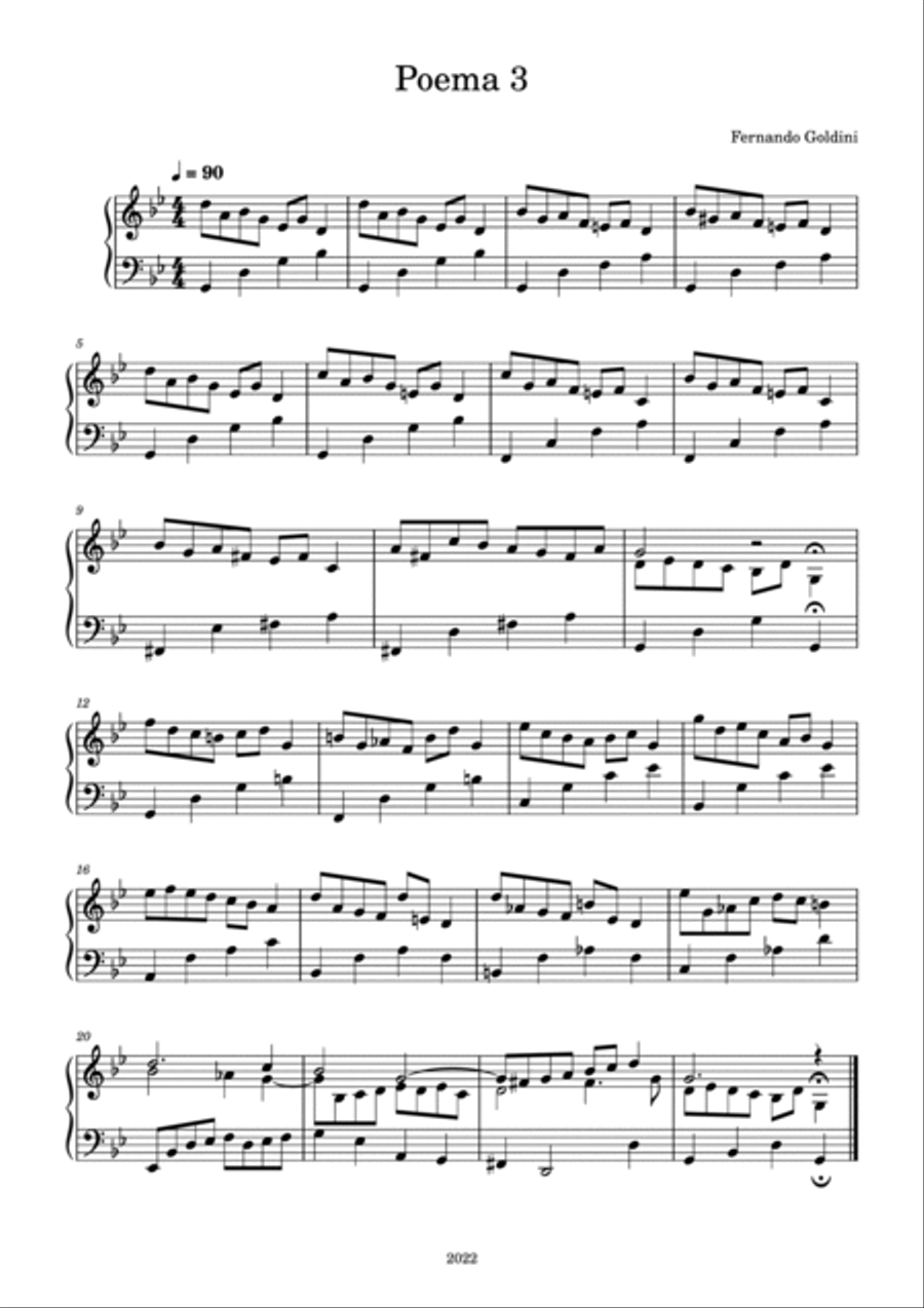 Cinco poemas para piano Piano scores gallery preview page 5