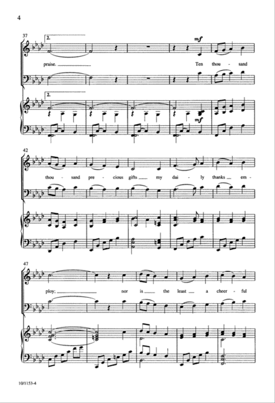 Wonder, Love, and Praise 4-Part scores gallery preview page 4
