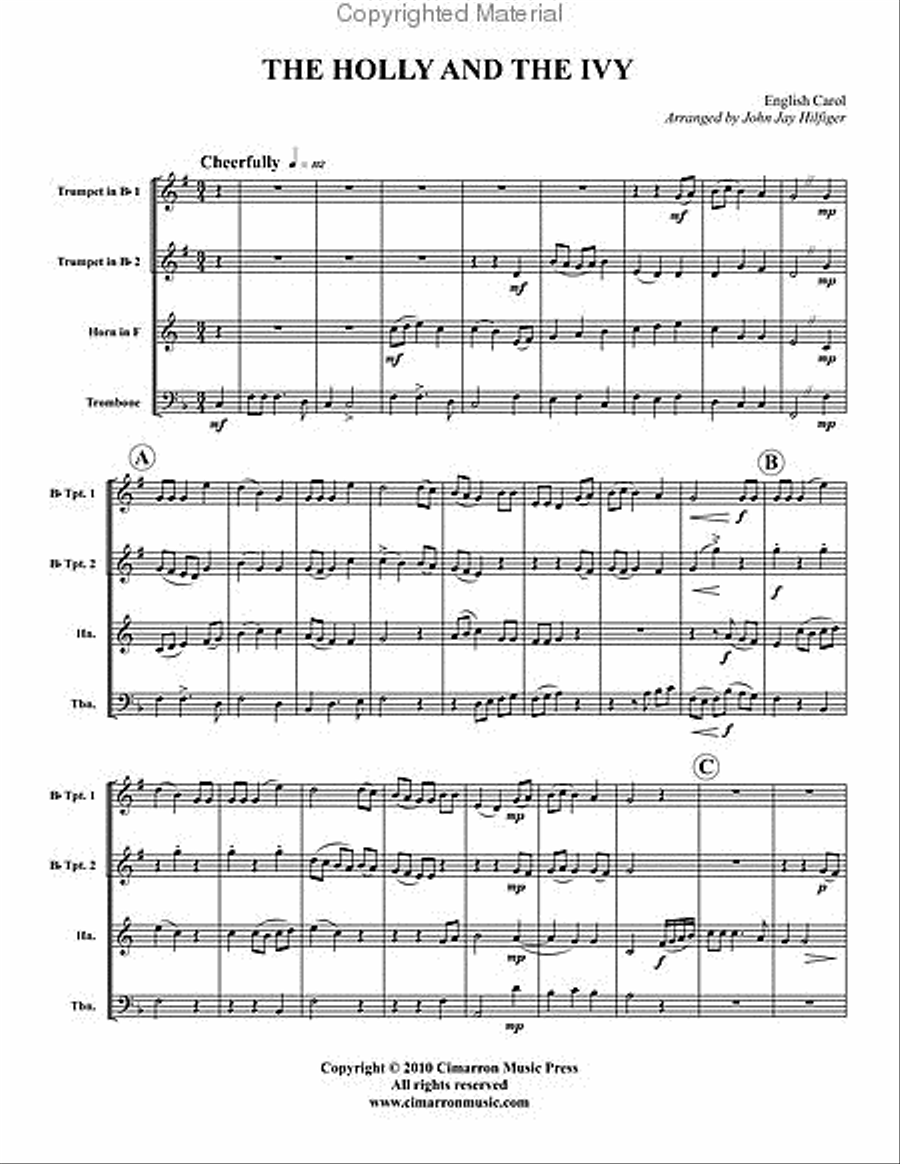 The Holly and the Ivy The Holly and the Ivy Horn scores gallery preview page 2