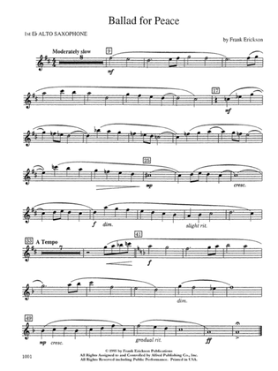 Ballad for Peace: E-flat Alto Saxophone