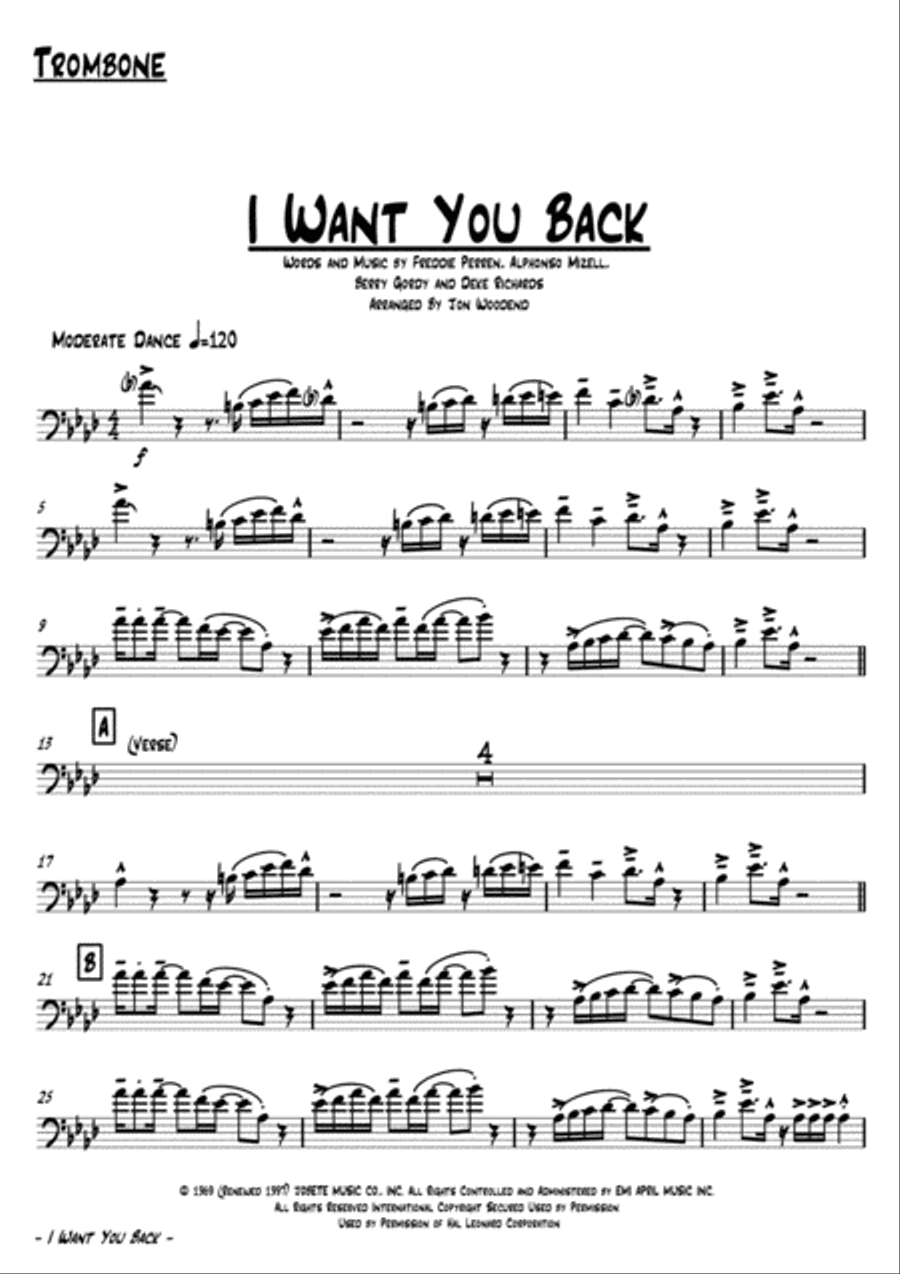 I Want You Back I Want You Back Jazz Ensemble scores gallery preview page 2