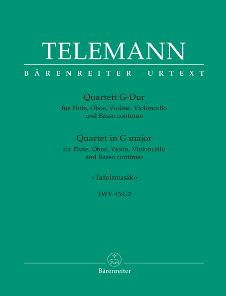 Quartet for Flute, Oboe, Violin, Violoncello and Basso continuo in G major TWV 43:G2