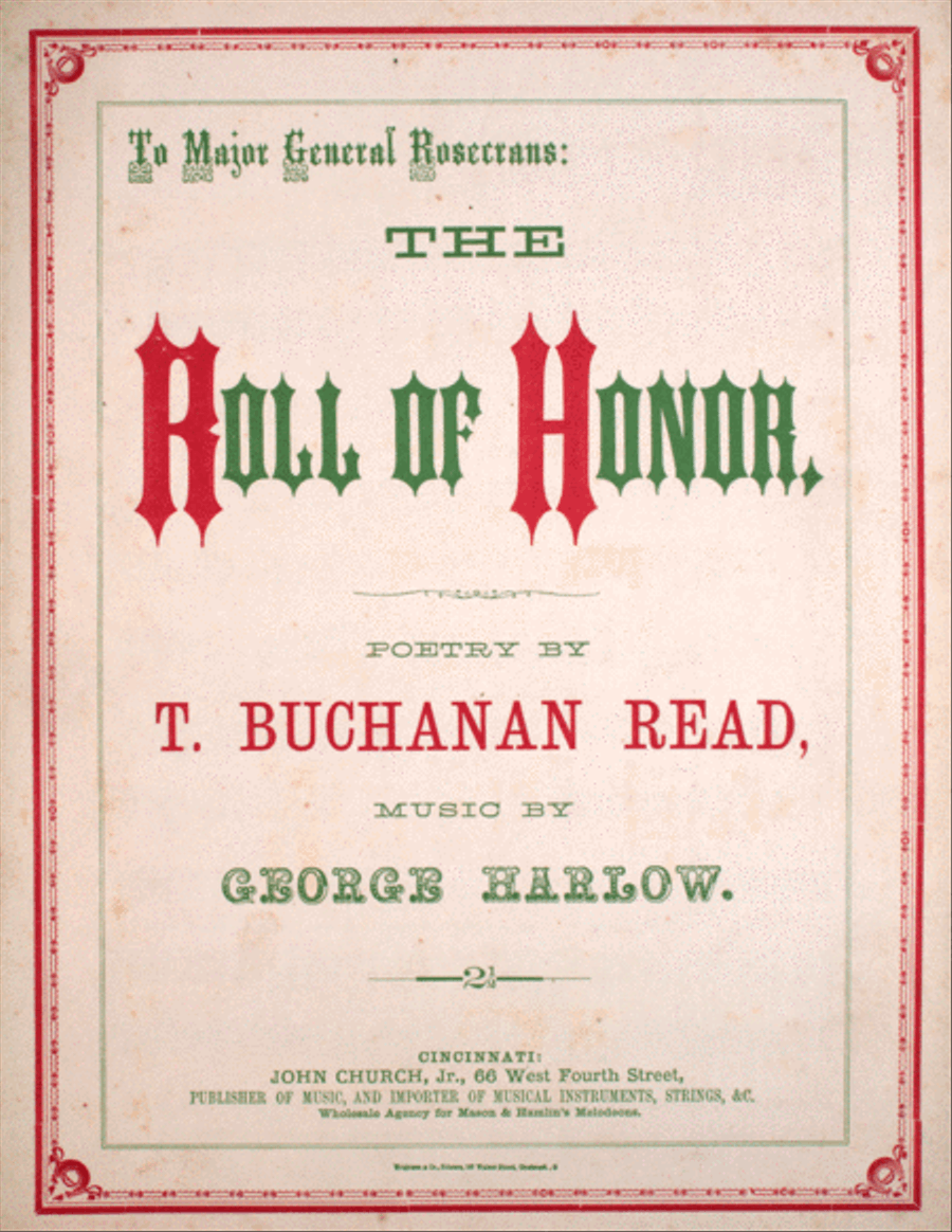 The Roll of Honor Voice scores gallery preview page 1