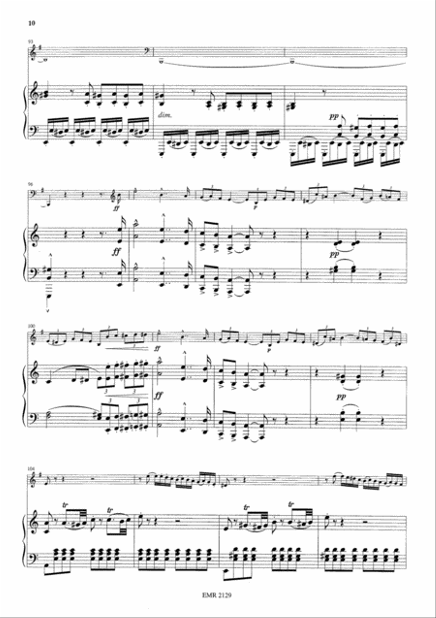 Sonate en la mineur Horn scores gallery preview page 11
