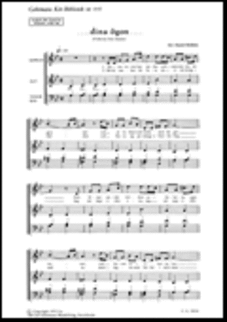 Dina ogon... Dina ogon... 4-Part scores gallery preview page 1