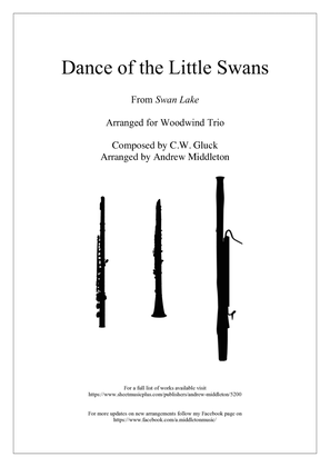 Book cover for Dance of the Little Swans arranged for Woodwind Trio
