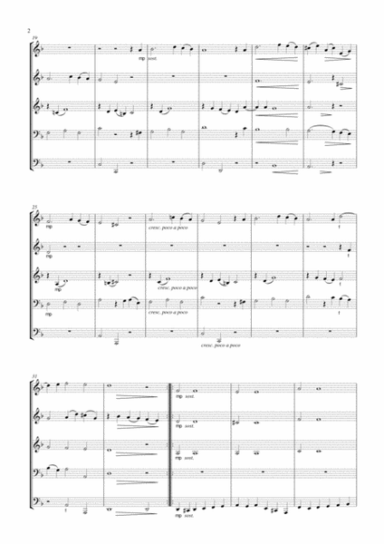 Sarabande from Keyboard Suite XI arr. for brass quintet image number null