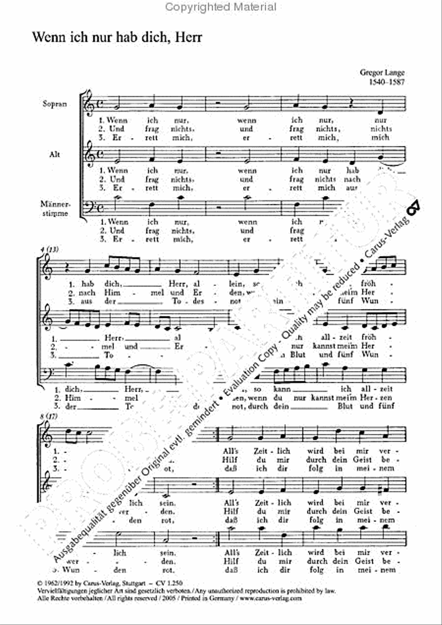 Wenn ich nur dich hab, Herr Women's Choir scores gallery preview page 2