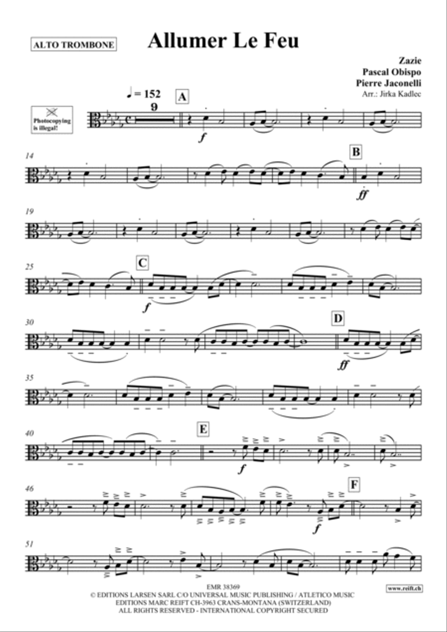 Allumer Le Feu Allumer Le Feu Piano Accompaniment scores gallery preview page 2