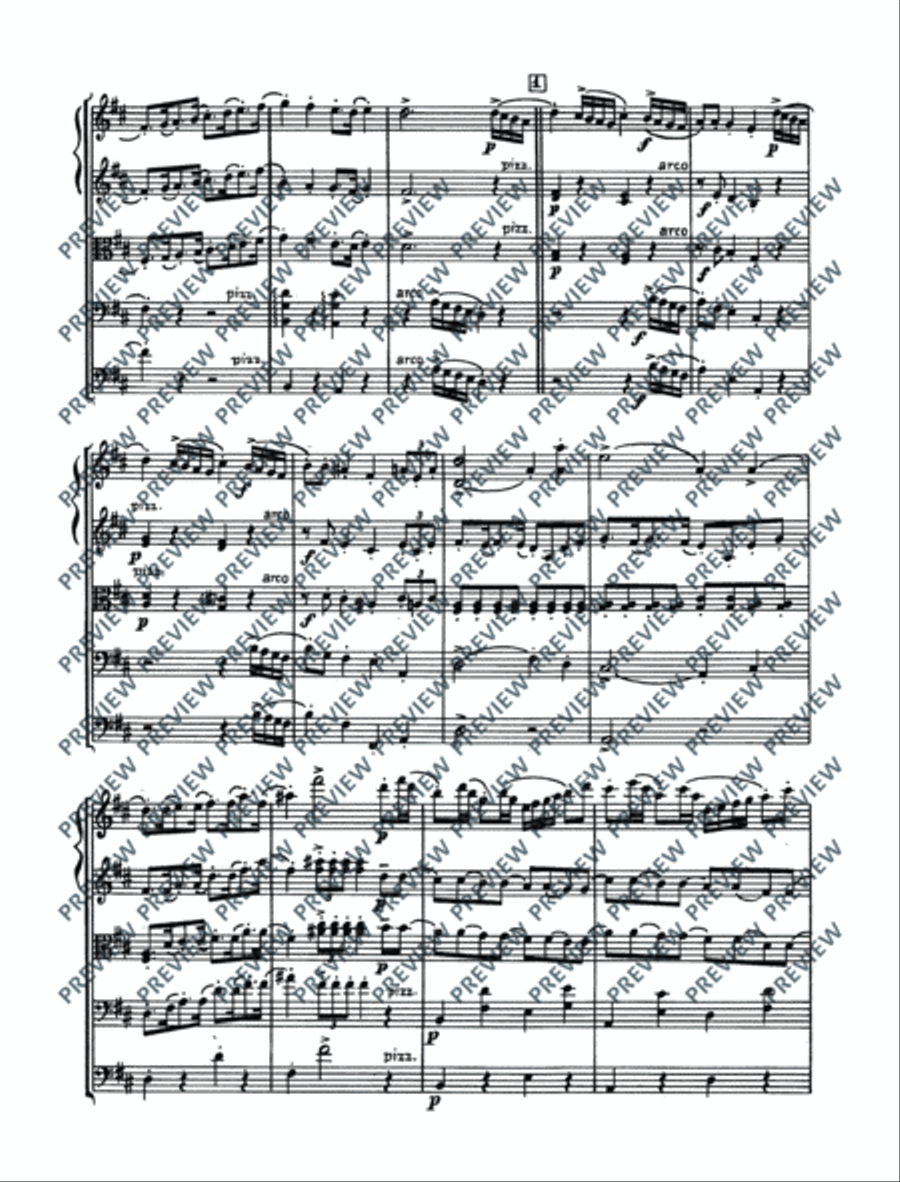 Quartet in D Quartet in D String Quartet scores gallery preview page 6
