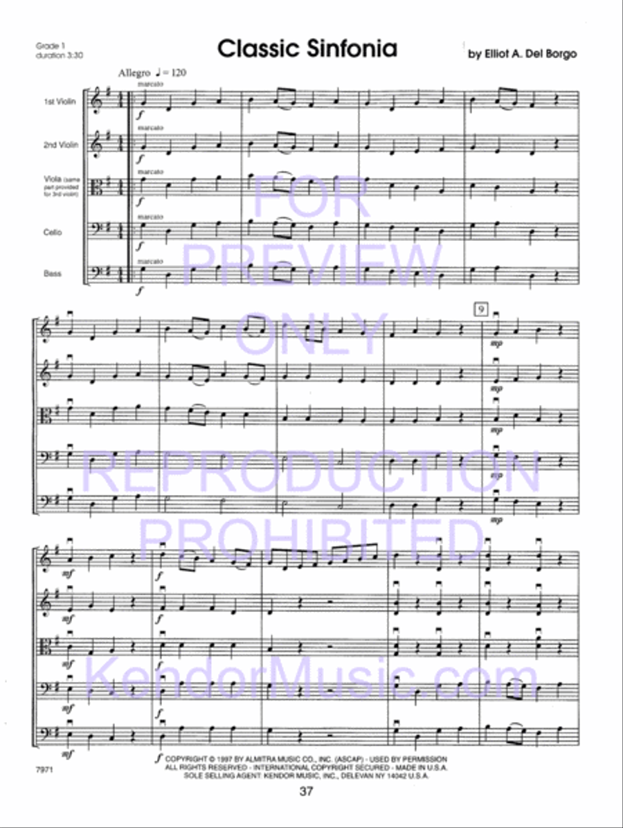 Kendor Concert Favorites , Volume 1 (Score) - with MP3s String Orchestra scores gallery preview page 42