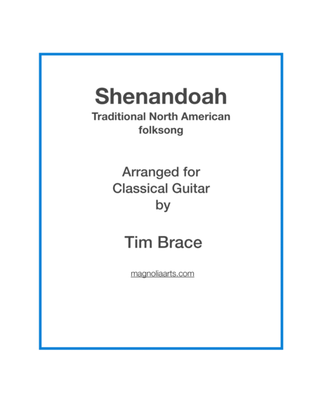 Book cover for Shenandoah (arranged for classical/finger-style guitar)
