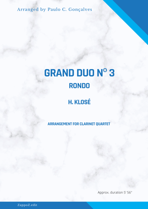 GRAND DUO Nº 3 RONDO - H. KLOSÉ