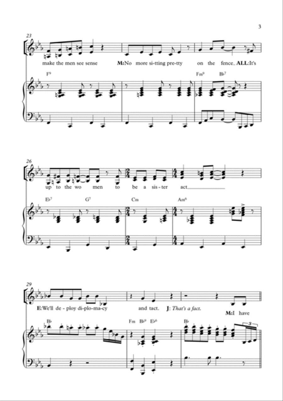IT'S UP TO THE WOMEN Voice scores gallery preview page 3