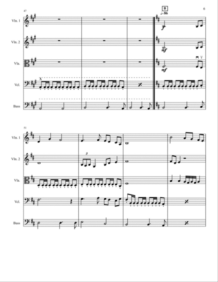 Cavalieri di Stalloni Toscani String Orchestra scores gallery preview page 6