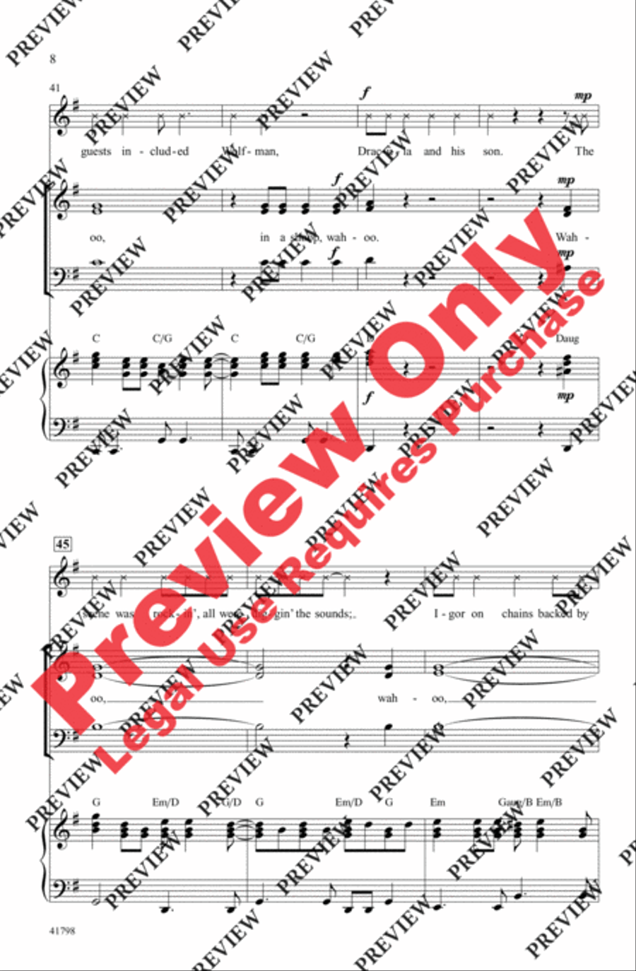 Monster Mash - SoundTrax CD (CD only) Choir scores gallery preview page 8