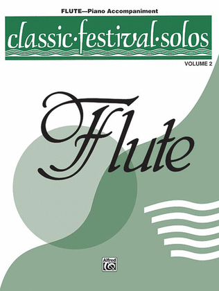 Book cover for Classic Festival Solos (C Flute), Volume 2