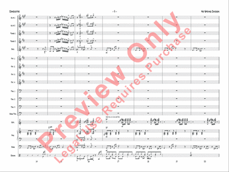 No Spring Chicken Jazz Ensemble scores gallery preview page 6