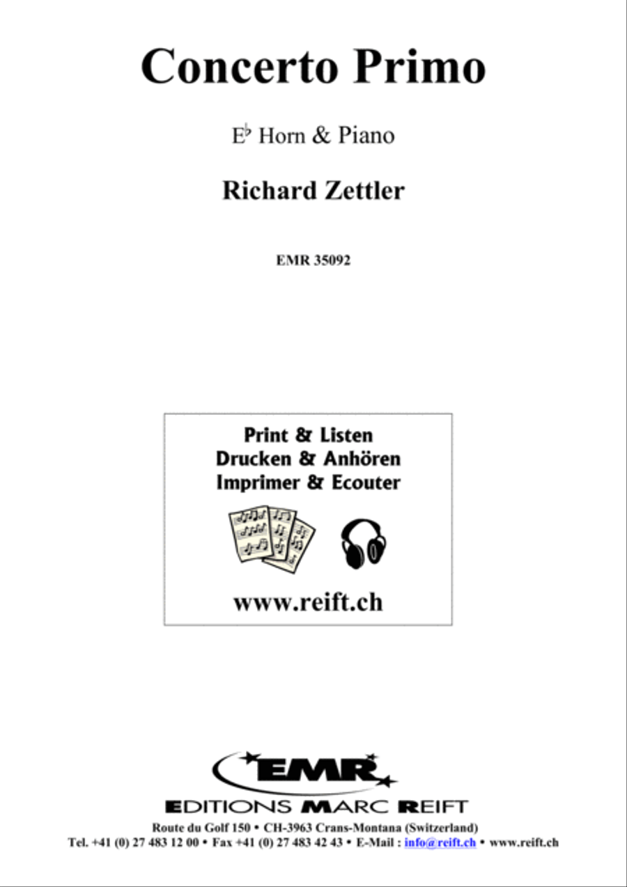 Concerto Primo Horn scores gallery preview page 1