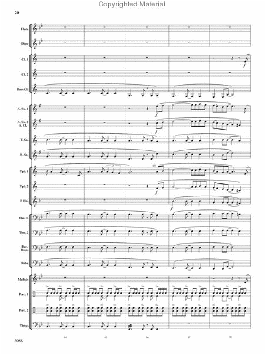 Stone Mountain Fantasy Stone Mountain Fantasy Concert Band scores gallery preview page 20