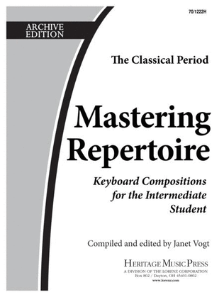 Book cover for Mastering Repertoire: Classical