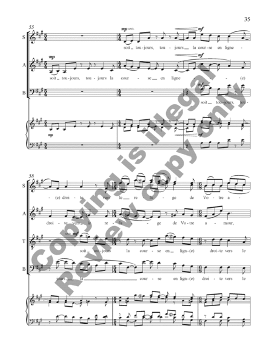 Choral de Bêtes Choral de Bêtes Divisi scores gallery preview page 54