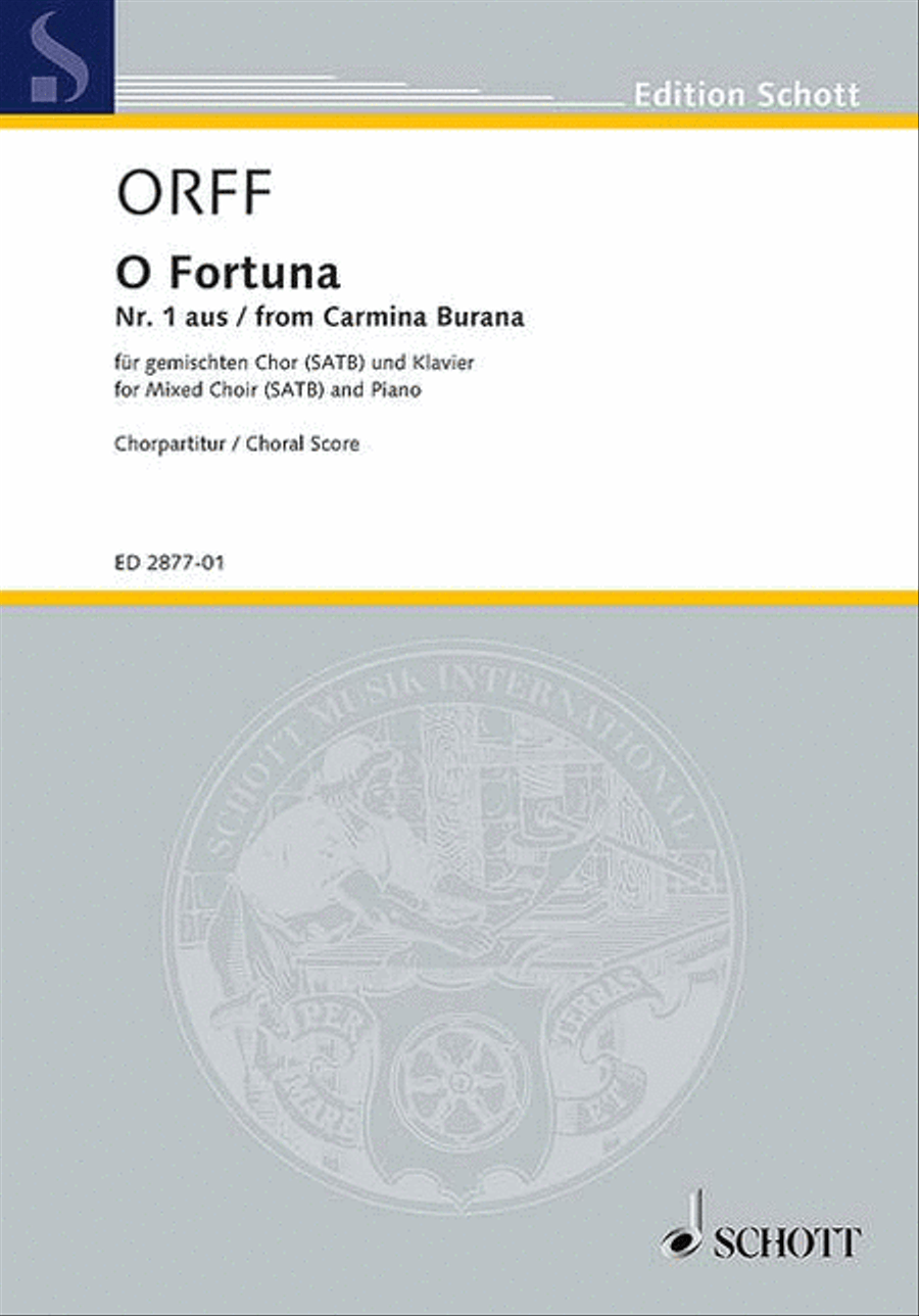 O Fortuna 4-Part scores gallery preview page 1