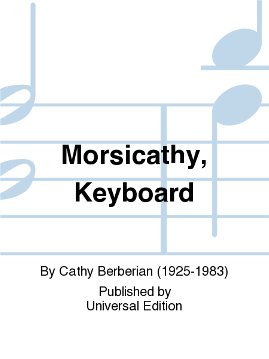 Morsicathy, Keyboard Morsicathy, Keyboard Piano scores gallery preview page 1