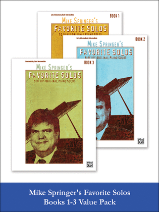 Book cover for Mike Springer's Favorite Solos 1-3 (Value Pack)