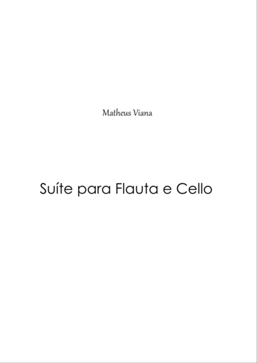 Suite para Flauta e Cello Flute - Digital Sheet Music