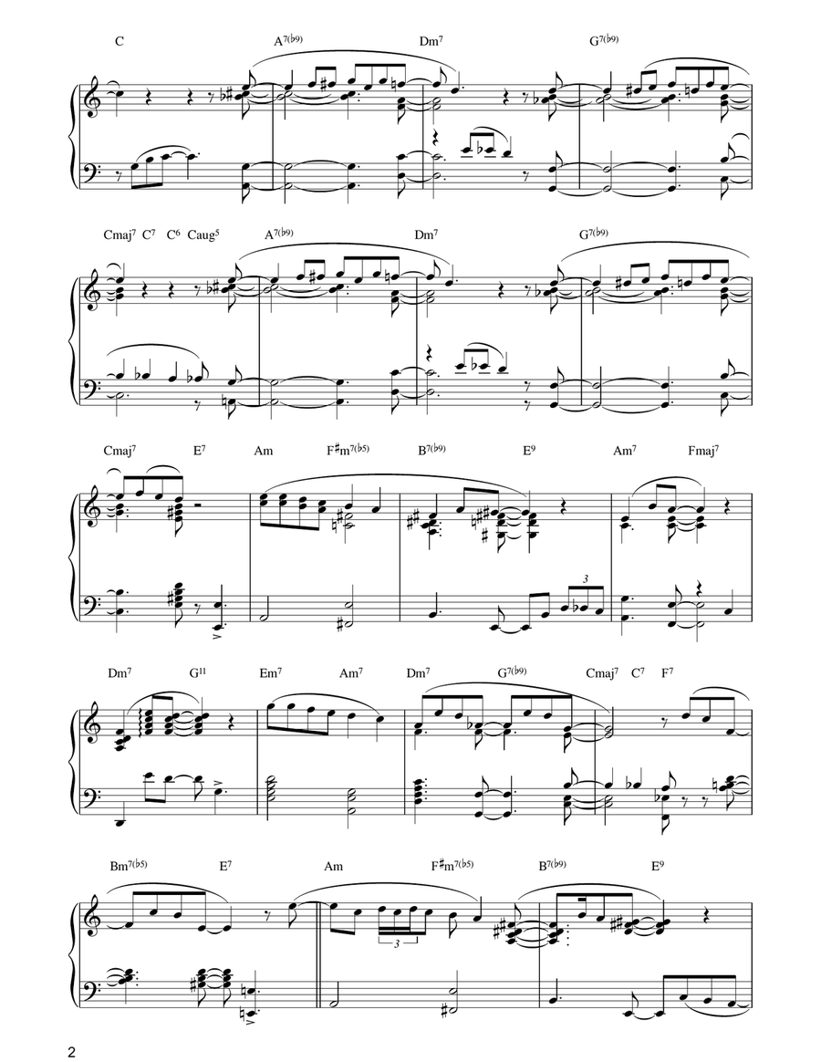Lullaby Of Birdland Lullaby Of Birdland Piano Solo scores gallery preview page 2