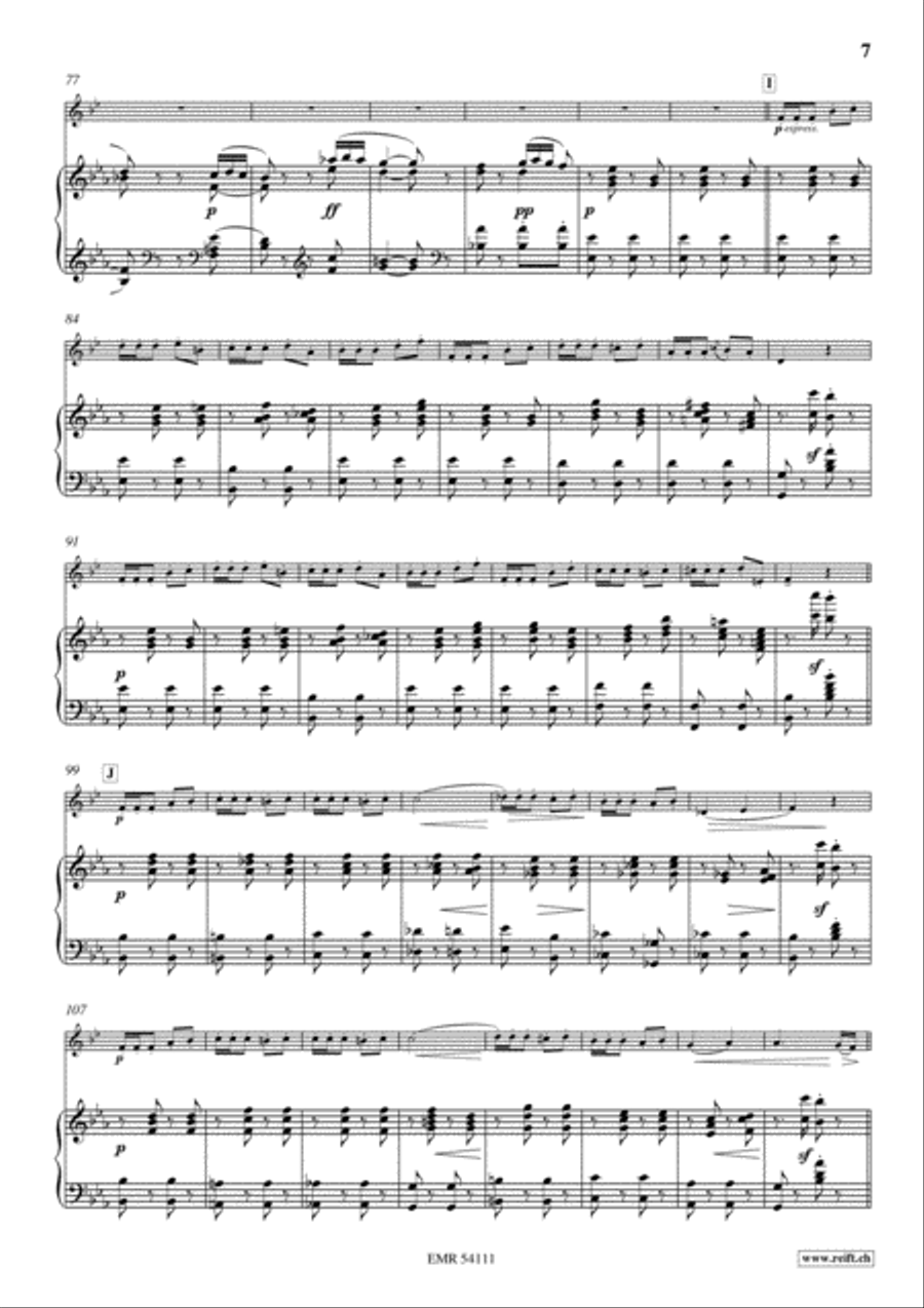 Prelude, Theme and Variations Horn scores gallery preview page 8