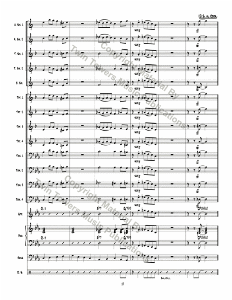 DJ Private Eye Jazz Ensemble scores gallery preview page 18