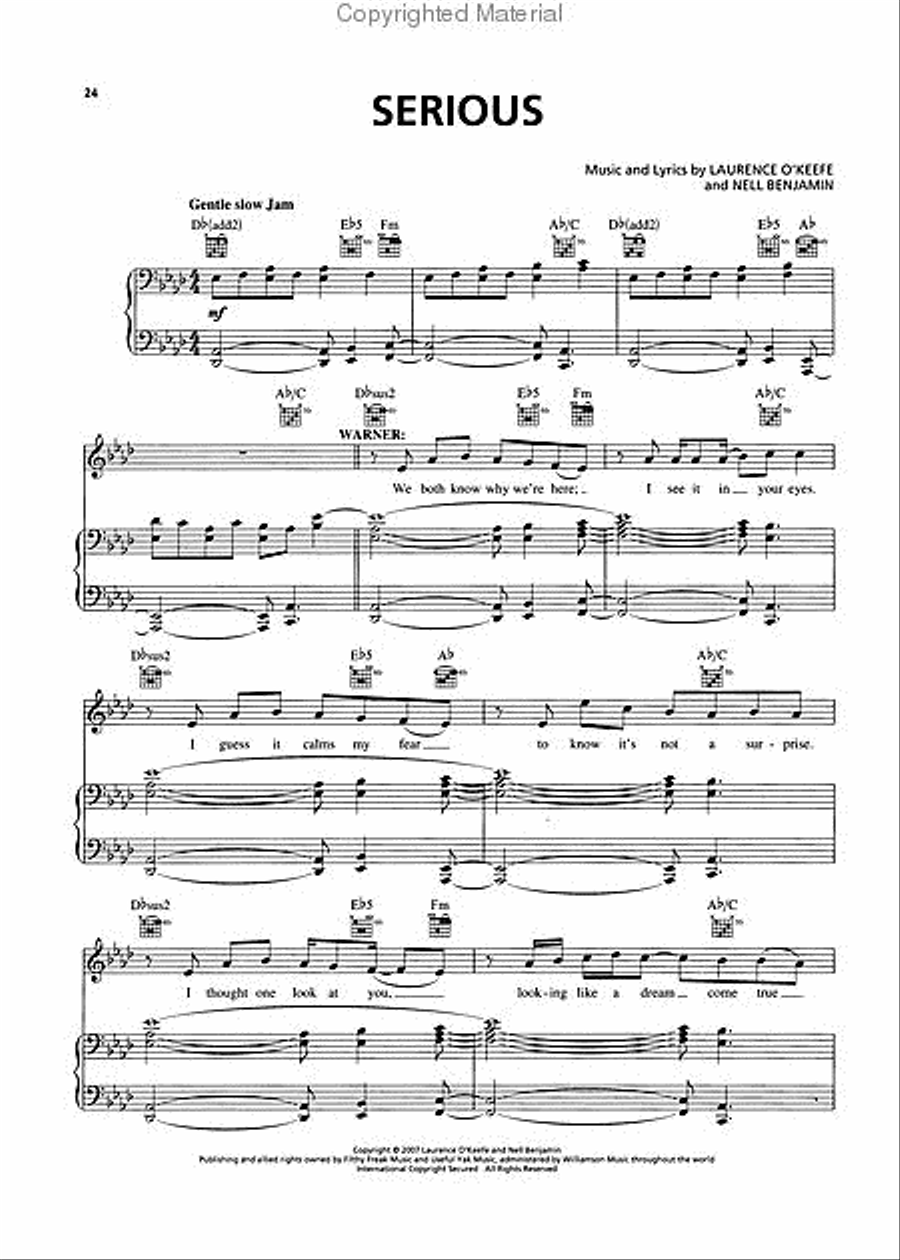 Legally Blonde – The Musical Piano, Vocal scores gallery preview page 3